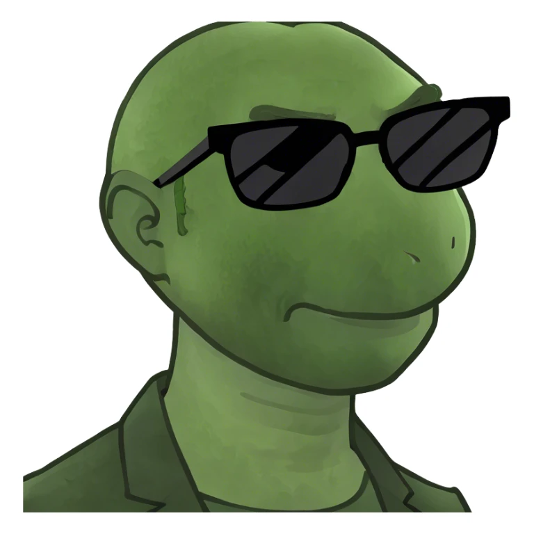 cool guy in black attire sticker