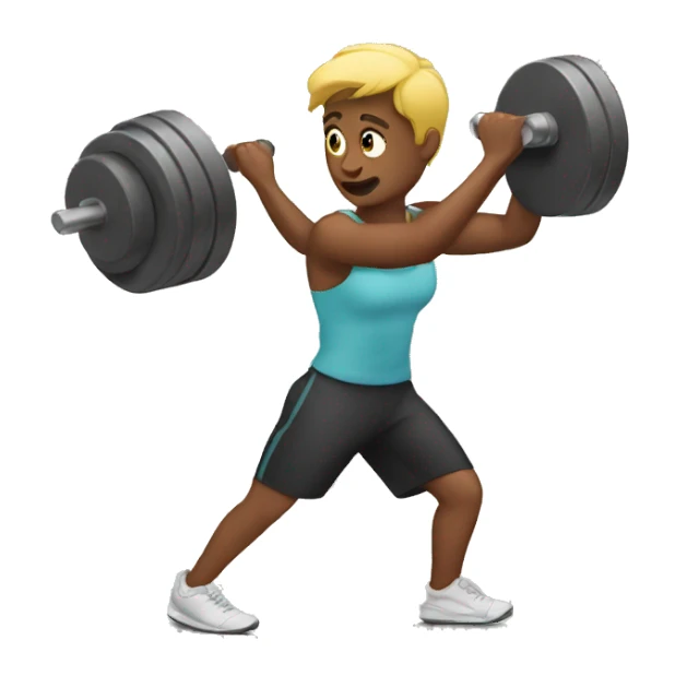 Working out sticker