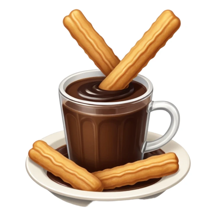 Churro with chocolate  sticker