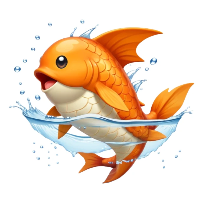 Magikarp Pokémon jumping sticker