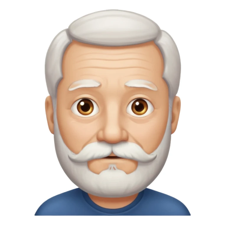 grandfather with a white beard sticker