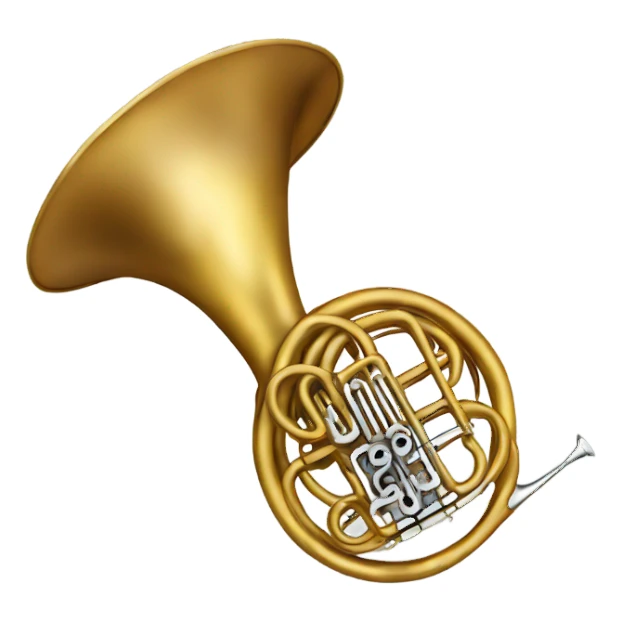 french horn sticker
