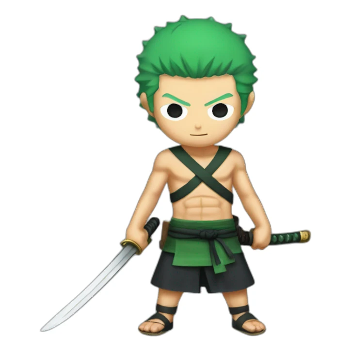 Roronoa zoro 3 sword sticker