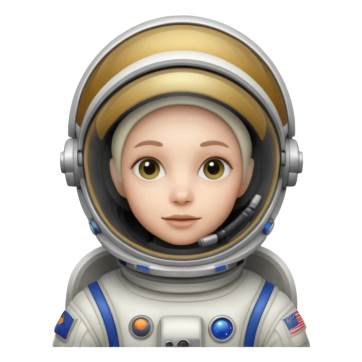 alien white Astronaut sticker