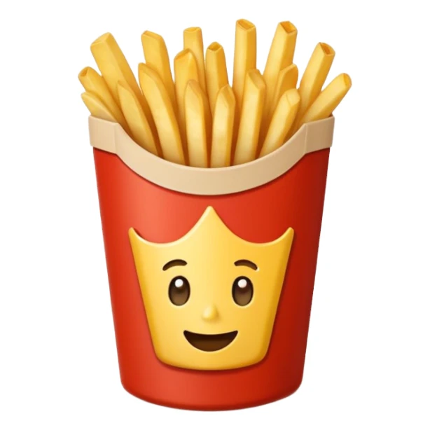 french fries sticker