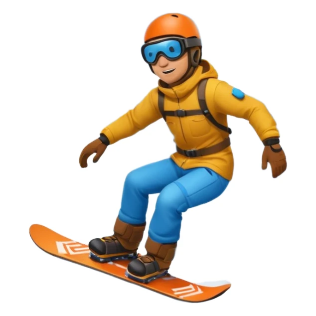 man snowboarding in the mountainss sticker