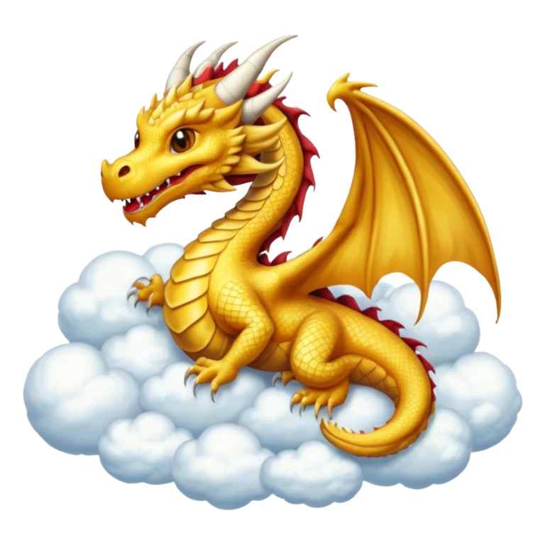 Dragon on clouds sticker