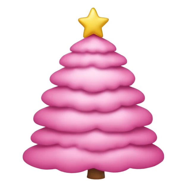 Christmas tree pink ￼ sticker