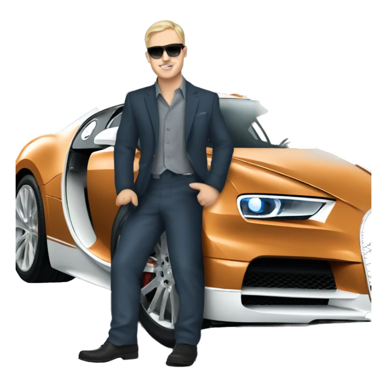 Andrew tate in Bugatti  sticker