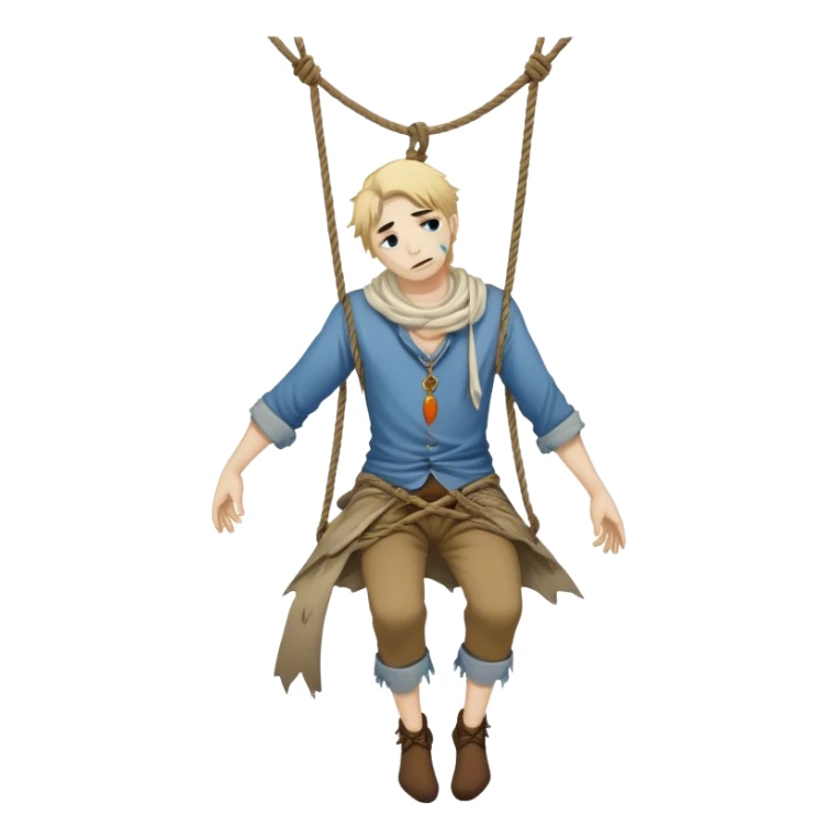 Hanged man sticker