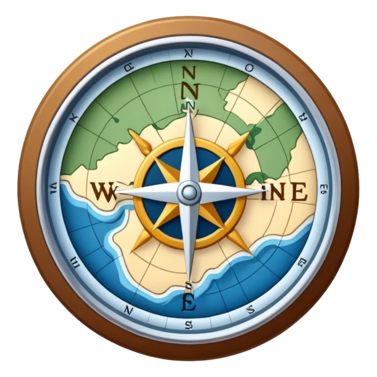 Map for hiking sticker