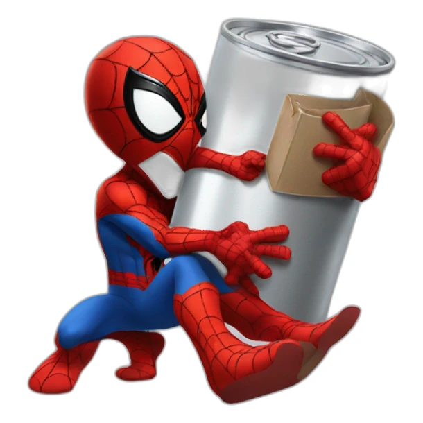 spider man holding a camra sticker
