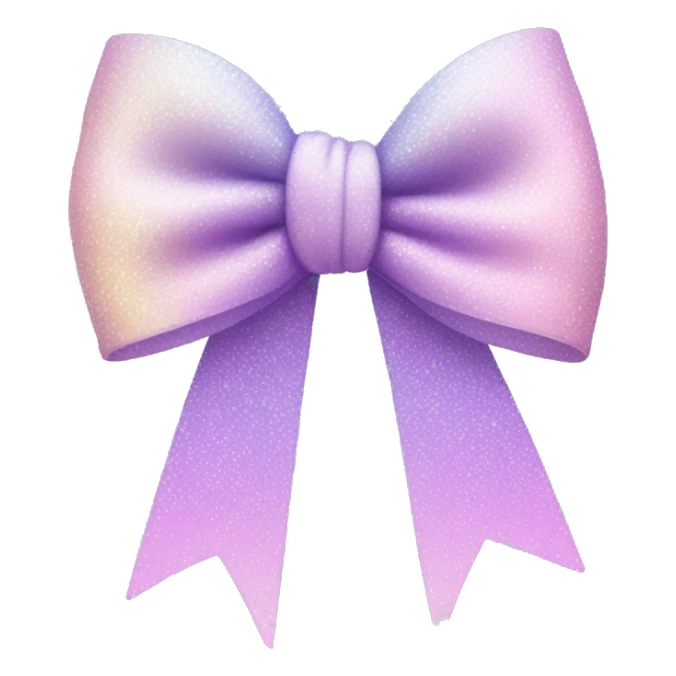 Bow sparkle Pastel lilac-gradient sticker