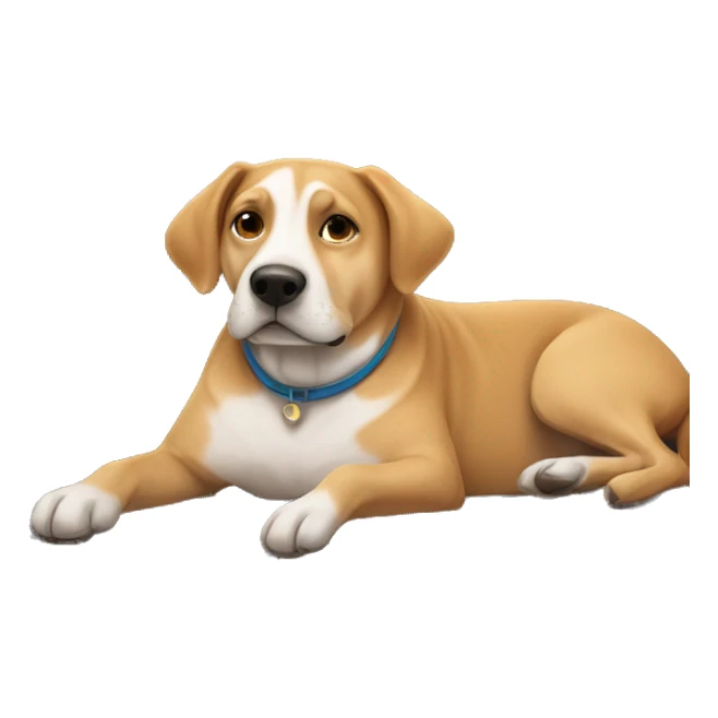 dog relaxing on couch indoors sticker
