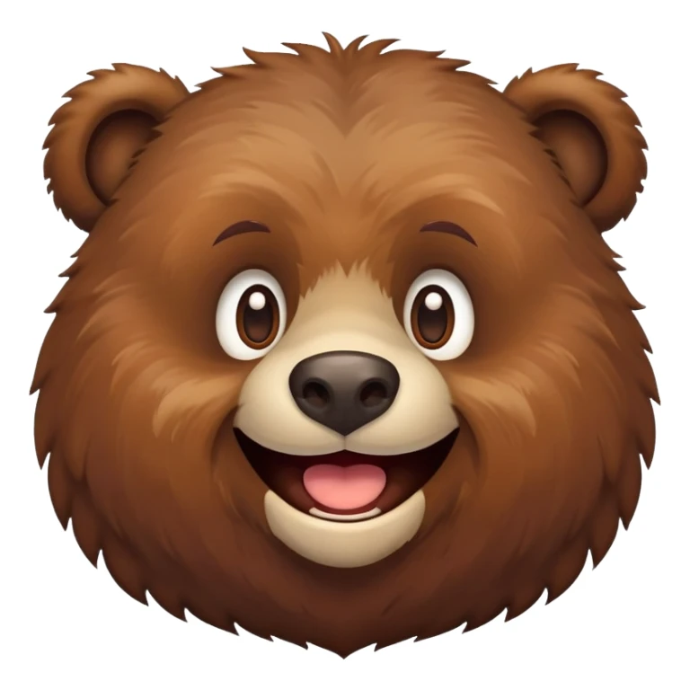 Warm Bear with huge smile sticker