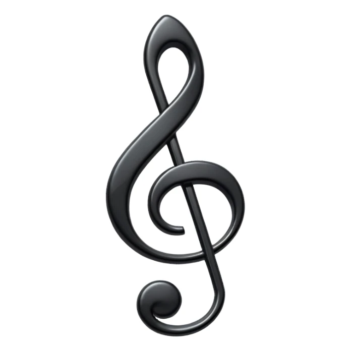 black music note sticker