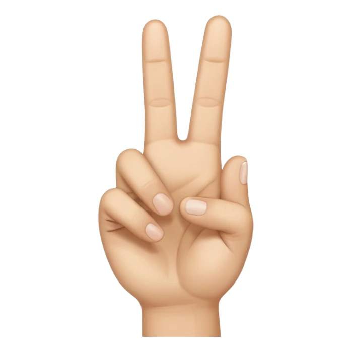 3 finger peace sign sticker