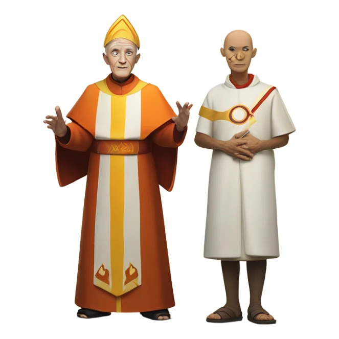 Pope and last air bender sticker