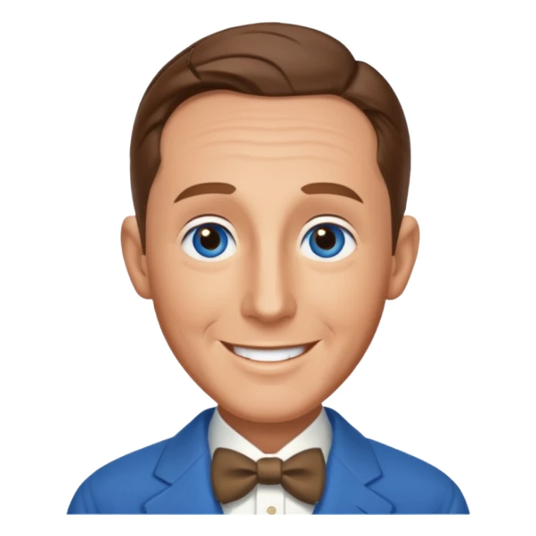 Bing Crosby with blue eyes, brown hair sticker