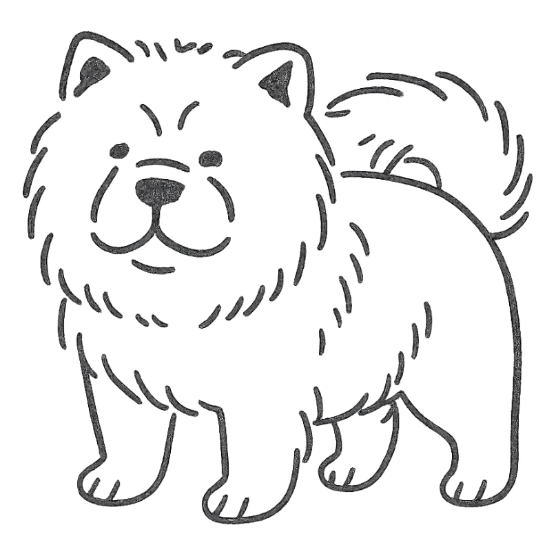chow chow sticker