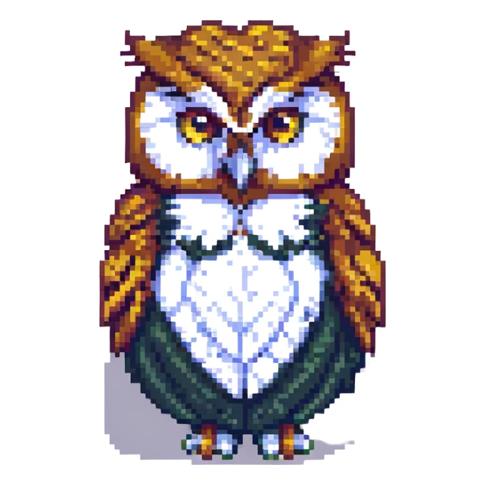wise owl sticker
