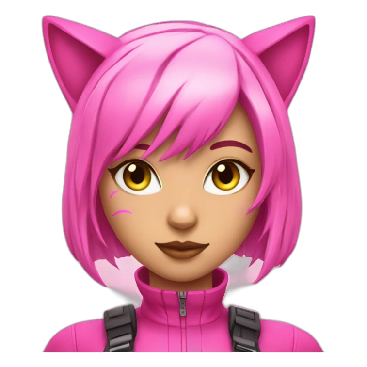 pink-techno-catgirl sticker