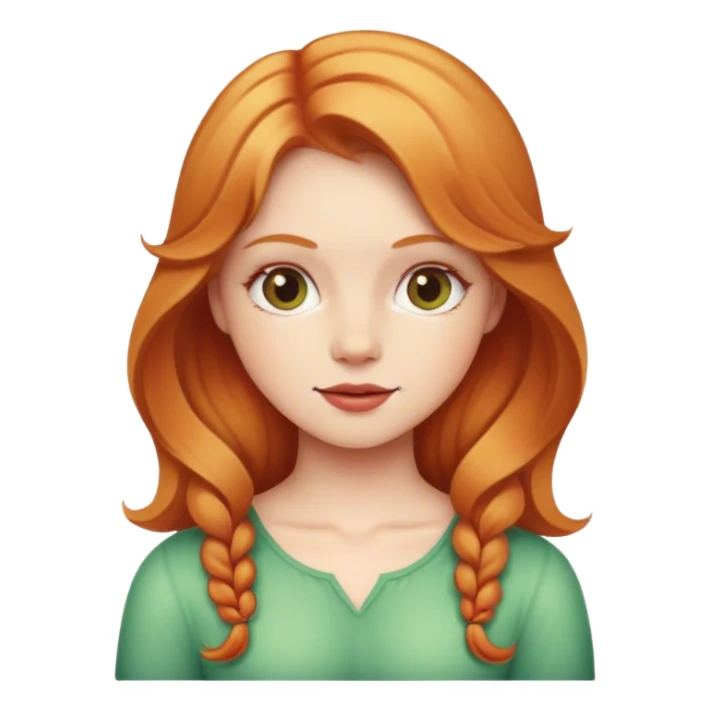 strawberry blonde girl  sticker