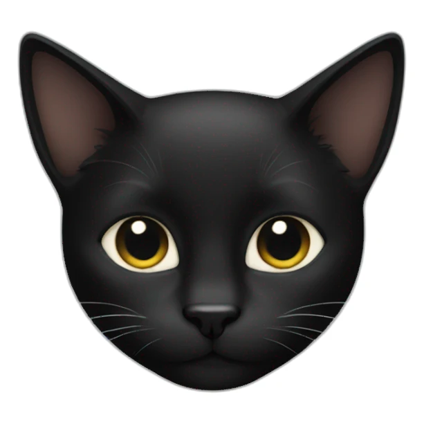 Black cat sticker