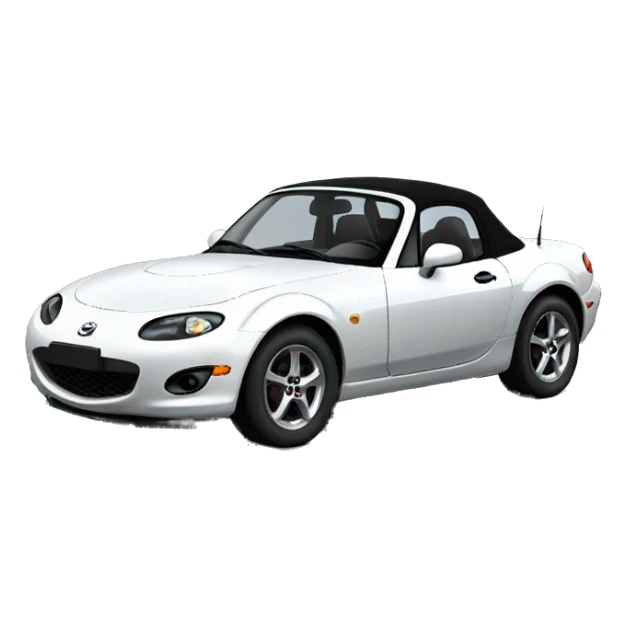 Mazda miata mx-5 black cabriolet  sticker