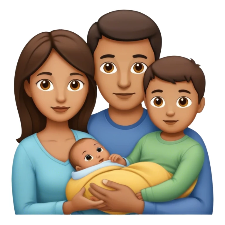 mum dad child baby sticker