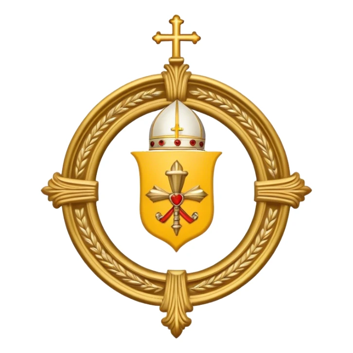Pope's emblem sticker
