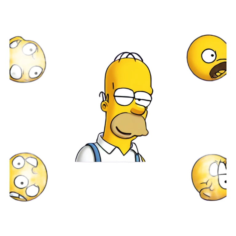 Homer Simpson smug smile sticker