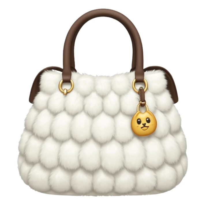 fluffy bag sticker