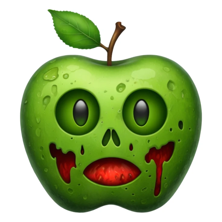 moldy apple sticker