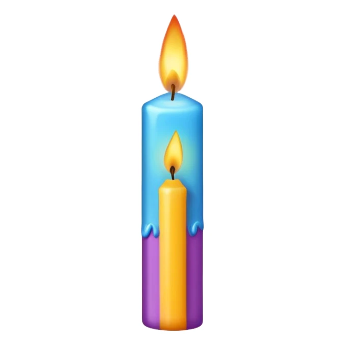 € birthday candle  sticker