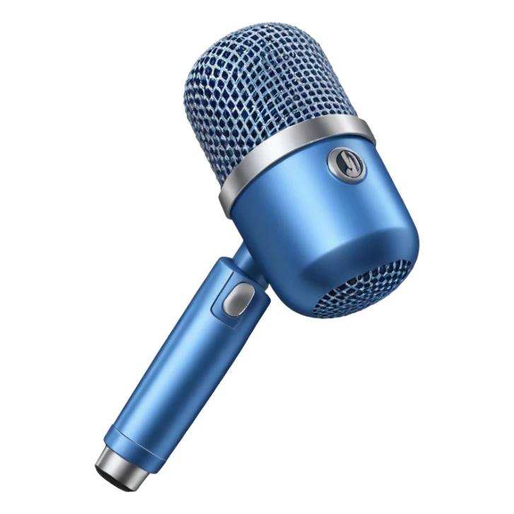 blue microphone no details sticker