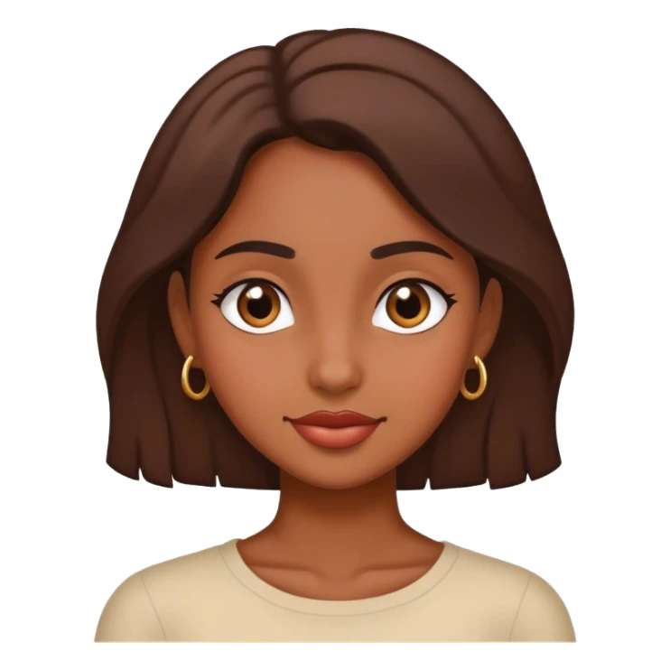 Chica morena enamorada  sticker