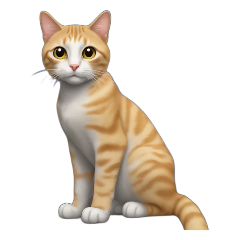 cat sitting on empire state building sticker