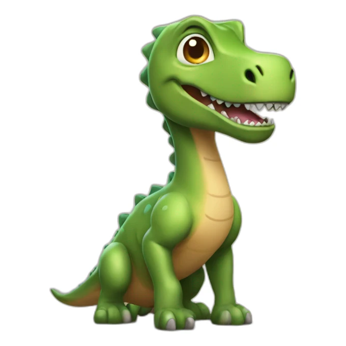 Un chat sur un dinosaure sticker