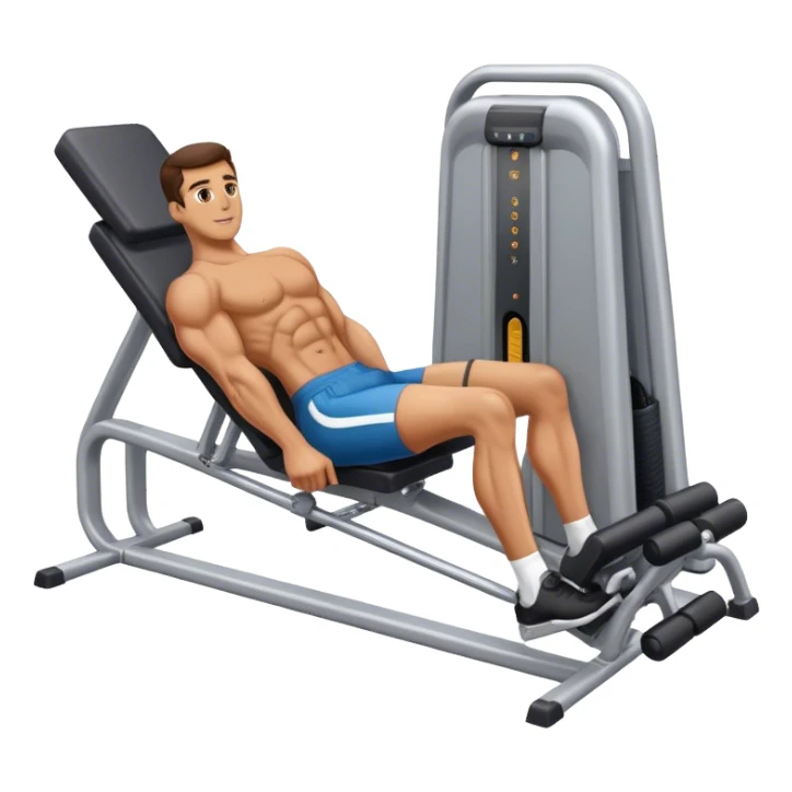 guy leg-extension quadriceps machine sticker