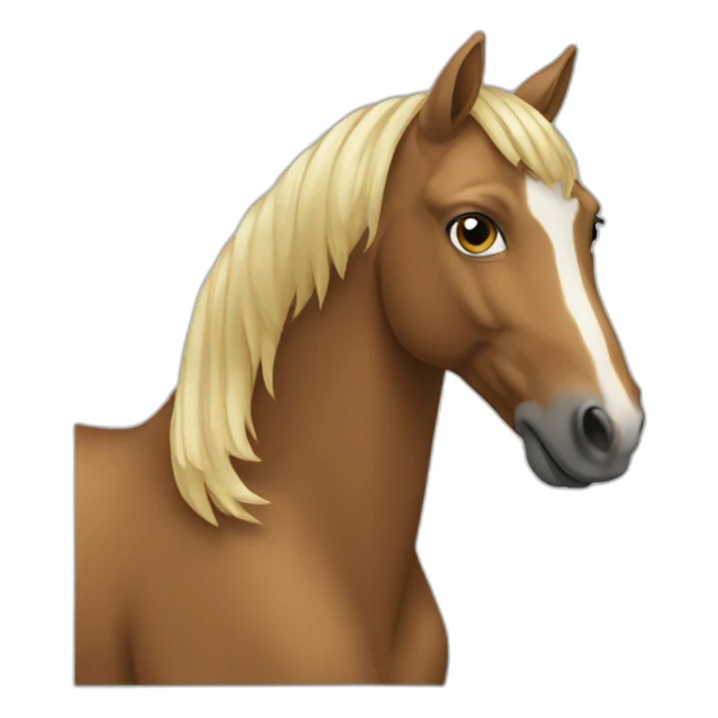 Cheval sur un ane sticker
