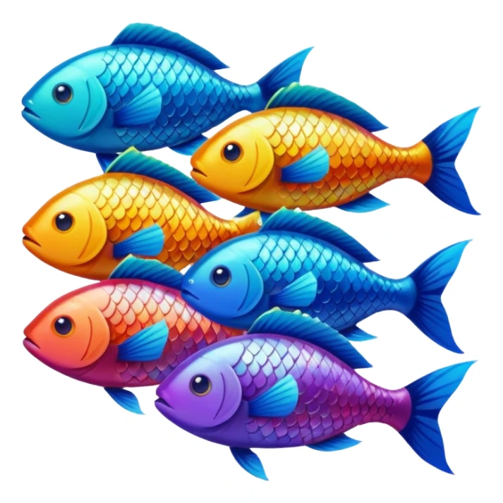 fish family sticker
