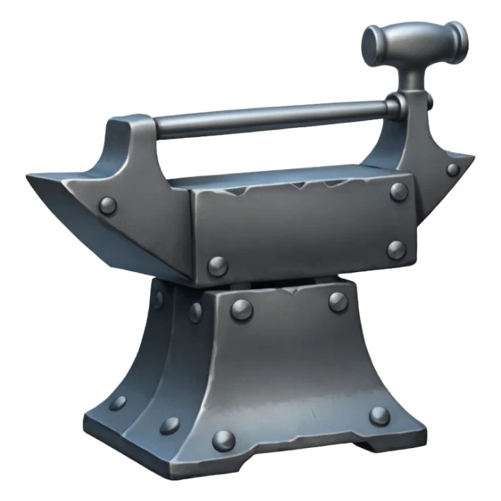 create realistic anvil sticker