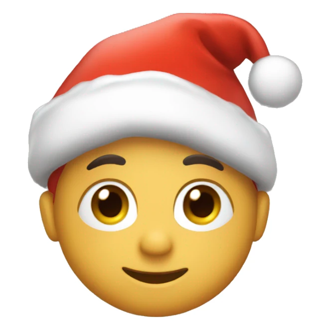 🥰 with christmas hat sticker