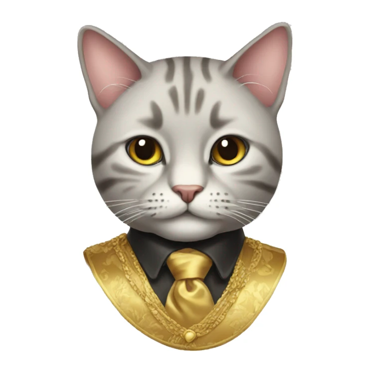 Rich cat sticker