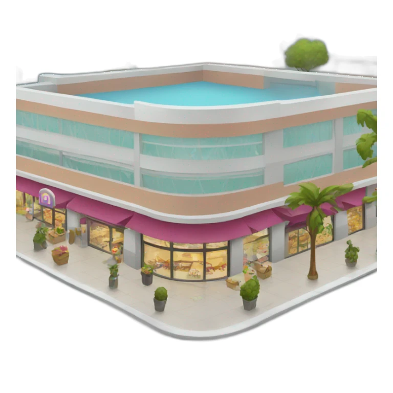 shopping complex sticker