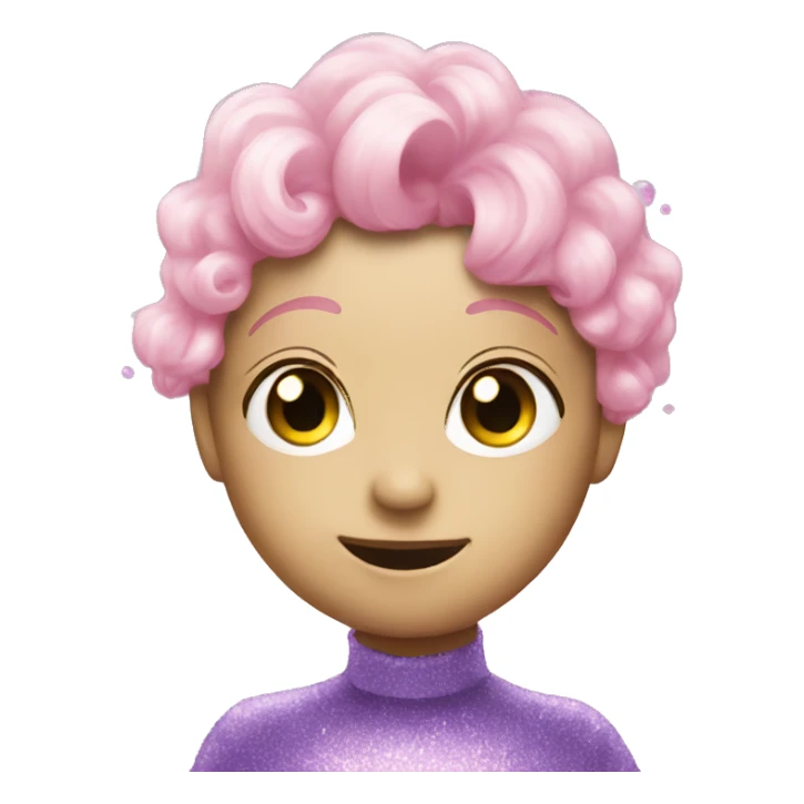 bubbles with glitter sticker