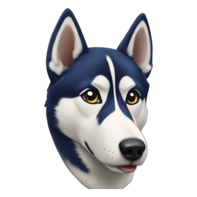 Husky in subway sticker