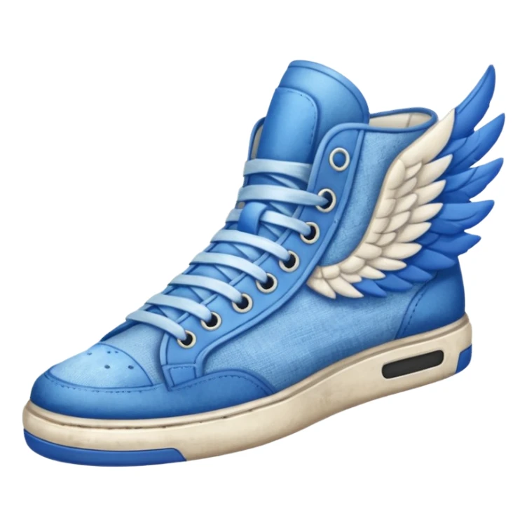 blue wing sneakers sticker