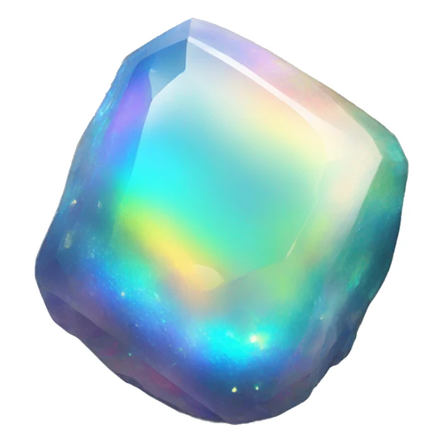 Iridescent Rainbow Opal Gemstone sticker